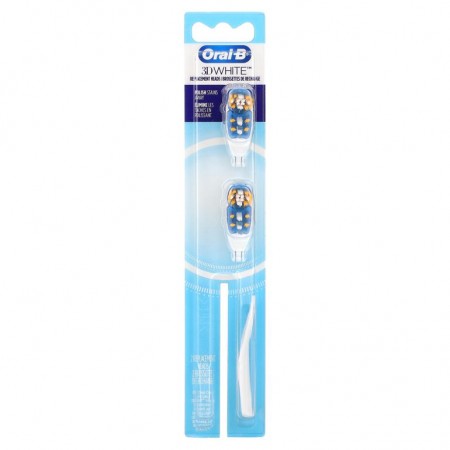 Oral-B, 3D White, Replacement Brush Heads, 2 Brush Heads