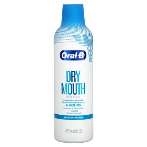 Oral-B, Dry Mouth Oral Rinse, Moisturizing Mint, 16 fl oz (475 ml)