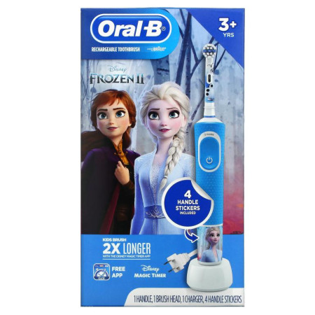 Oral-B, Kids, Frozen, Rechargable Toothbrush, 3+ Yrs,  3 Piece Set