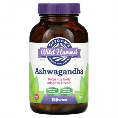 Oregon's Wild Harvest, Ashwagandha, 180 Capsules