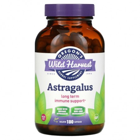 Oregon's Wild Harvest, Astragalus, 180 Gelatin Capsules