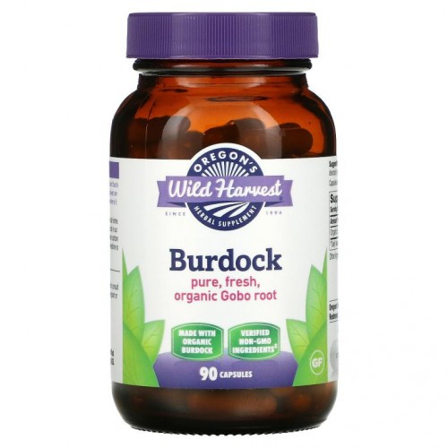 Oregon's Wild Harvest, Burdock, 90 Capsules