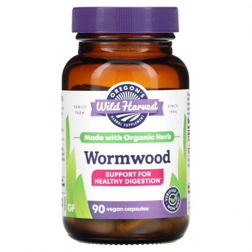 Oregon's Wild Harvest, Wormwood, 90 Gelatin Capsules