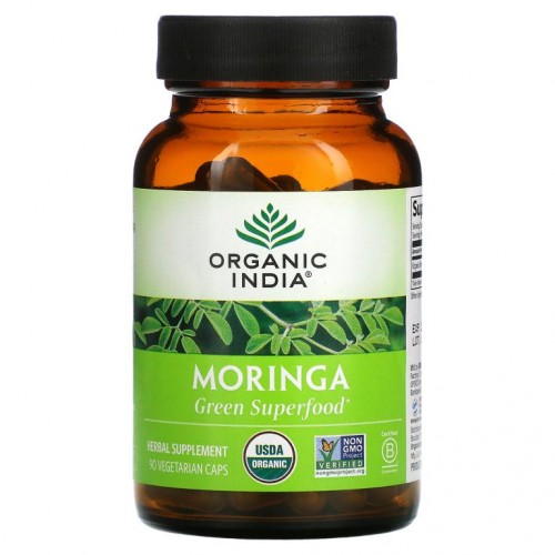 Organic India, 모링가, 베지 캡슐 90정