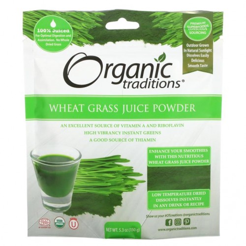Organic Traditions, 밀싹즙 분말, 150g(5.3oz)