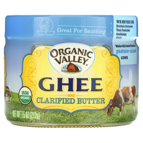 Organic Valley, 기(Ghee) 정제 버터, 212g(7.5oz)
