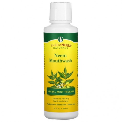 Organix South, TheraNeem Naturals, Herbal Mint Therapé, 님 마우스워시, 480ml(16fl oz)