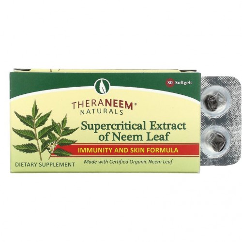 Organix South, TheraNeem Naturals, Supercritical Extract of Neem Leaf, 소프트젤 30정
