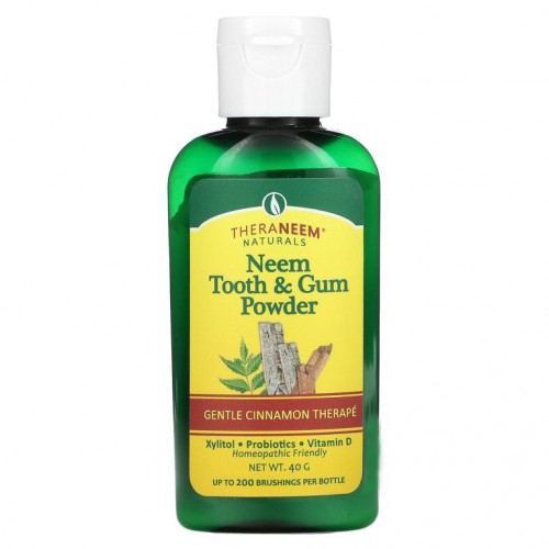 Organix South, Theraneem Naturals, 님나무 치아 및 잇몸 파우더, 부드러운 시나몬 테리피, 40 g