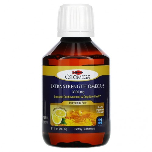 Oslomega, 엑스트라 스트렝스 오메가3 피쉬 오일, 3,300mg, 200ml(6.7fl oz)