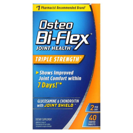 Osteo Bi-Flex, 관절 건강, 트리플 스트렝스, 코팅정제 40정