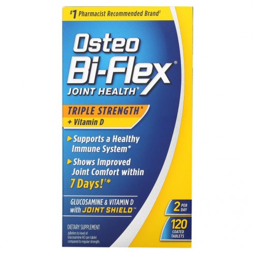 Osteo Bi-Flex, 관절 건강, 트리플 스트렝스 + 비타민D, 코팅정 120정