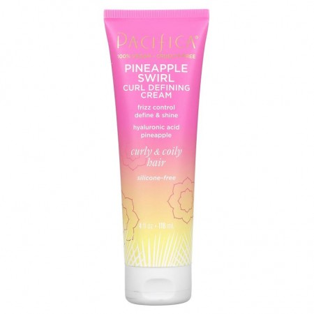 Pacifica, 컬 디파이닝 크림, 파인애플 스월, 118ml(4fl oz)