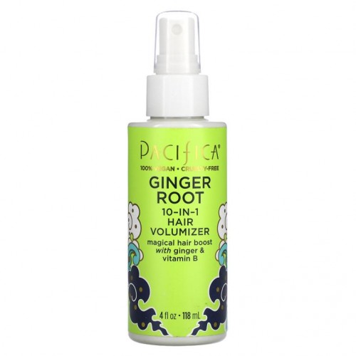Pacifica, 진저 루트, 텐인원 모발 볼륨 강화제, 118ml(4fl oz)