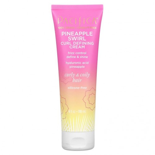 Pacifica, 컬 디파이닝 크림, 파인애플 스월, 118ml(4fl oz)