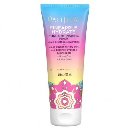 Pacifica, 파인애플 하이드레이트, 컬 영양 마스크, 177ml(6fl oz)