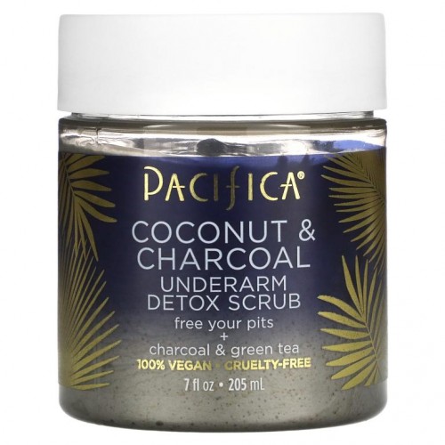 Pacifica, 코코넛 & 차콜, 겨드랑이 해독 스크럽, 205ml(7oz)