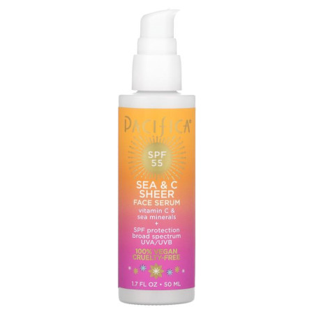 Pacifica, 씨앤씨 시어 페이스 세럼, SPF 55, 50ml(1.7fl oz)