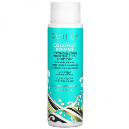 Pacifica, Coconut Power, Strong & Long Moisturizing Shampoo, 12 fl oz (355 ml)