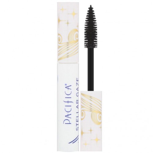 Pacifica, Stellar Gaze, 속눈썹 연장 및 강화 미네랄 마스카라, 슈퍼노바 블랙, 7.1g(0.25oz)