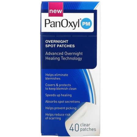 PanOxyl, 오버나이트 스팟 패치, 클리어 패치 40매