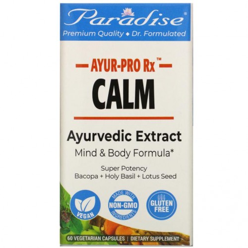 Paradise Herbs, AYUR-Pro Rx, Calm, 베지 캡슐 60정