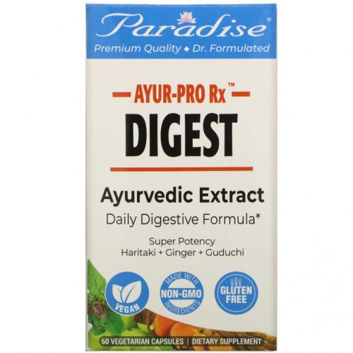 Paradise Herbs, AYUR-Pro Rx, Digest, 베지 캡슐 60정