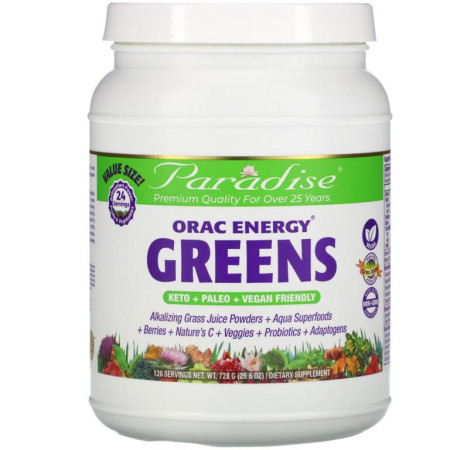 Paradise Herbs, ORAC-Energy 그린스, 728g(25.6oz)