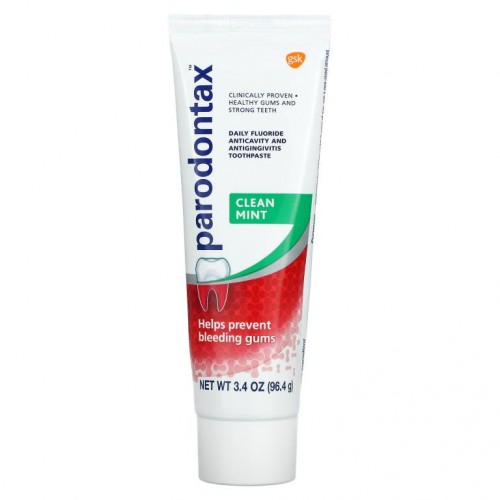 Parodontax, 데일리 불소 함유 충치 및 치주질환 예방 치약, 클린 민트, 96.4g(3.4oz)
