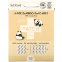 Patch, Kids, Large Bamboo Bandages with Coconut Oil, Panda, 10 Mix Pack