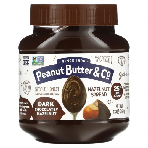 Peanut Butter & Co., 헤이즐넛 스프레드, 다크 초콜릿 헤이즐넛, 369 g(13 oz)