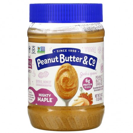 Peanut Butter & Co., 피넛버터 스프레드, Mighty Maple, 454g(16oz)