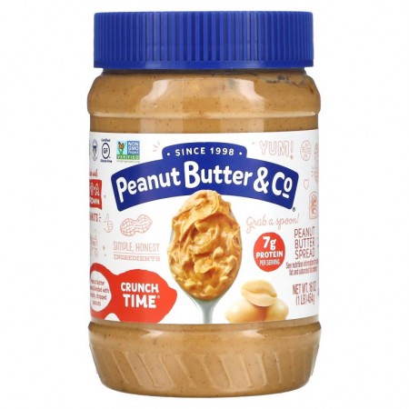Peanut Butter & Co., Crunch Time, 땅콩 버터 스프레드, 454g(16oz)