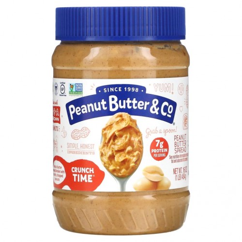 Peanut Butter & Co., Crunch Time, 땅콩 버터 스프레드, 454g(16oz)