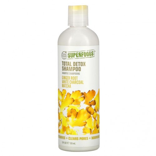 Petal Fresh, 토탈 디톡스 샴푸, 생강뿌리, 흰 숯, 말차, 355ml(12fl oz)