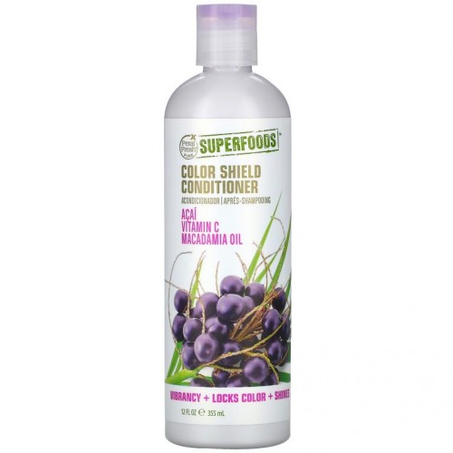 Petal Fresh, Pure, SuperFoods For Hair, 컬러 실드 컨디셔너, 아사이, 비타민 C & 마카다미아 오일, 355ml(12fl oz)
