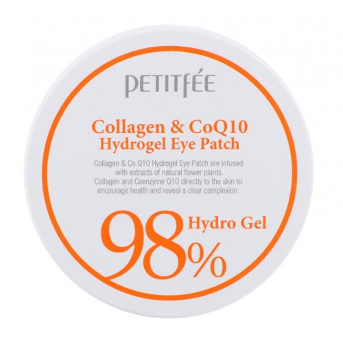 Petitfee, 콜라겐 앤 CoQ10 하이드로젤 아이 패치, 60개, 각각 1.4 g