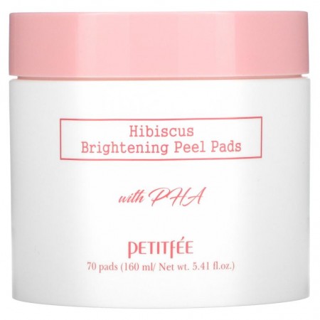 Petitfee, Hibiscus, Brightening Peel Pads, 70 Pads, 5.41 fl.oz (160 ml)