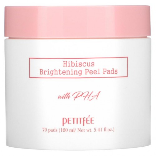 Petitfee, Hibiscus, Brightening Peel Pads, 70 Pads, 5.41 fl.oz (160 ml)