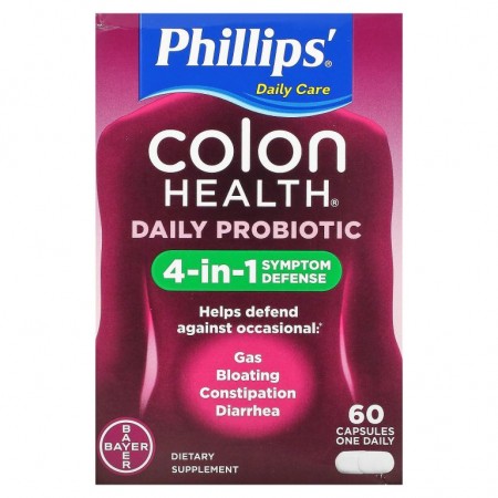 Phillip's, Colon Health 데일리 프로바이오틱, 캡슐 60정