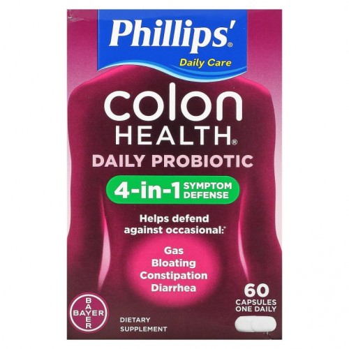 Phillip's, Colon Health 데일리 프로바이오틱, 캡슐 60정