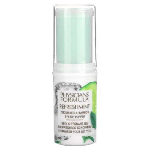 Physicians Formula, 리프레시민트, 오이 & 대나무 아이 디-퍼퍼, 0.45 oz (12.8 g)