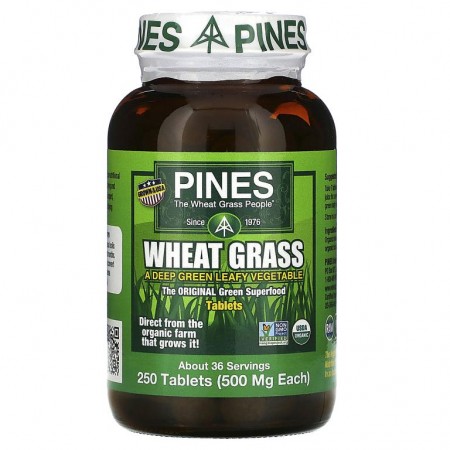Pines International, 밀싹, 500mg, 250정