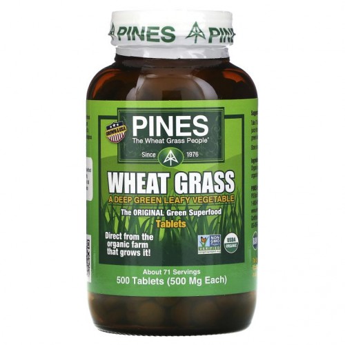 Pines International, 밀싹, 500mg, 500정