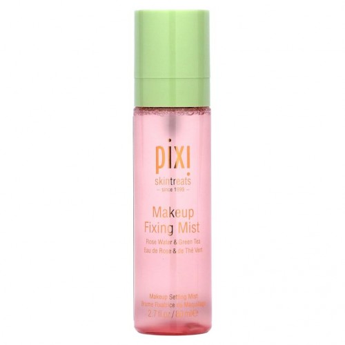 Pixi Beauty, 메이크업 고정 미스트, 로즈 워터와 그린 티, 2.7 fl oz (80 ml)