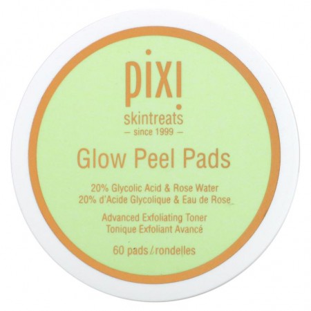 Pixi Beauty, 글로우 각질 제거 패드, 패드 60장
