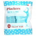 Plackers, Twin-Line, 치실, 밸류 사이즈, 쿨민트, 150개입