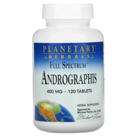 Planetary Herbals, 풀 스펙트럼, 천심련, 400 mg, 120 타블렛