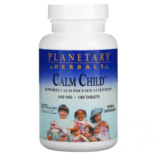 Planetary Herbals, 캄 차일드, 440 mg, 150정 알약