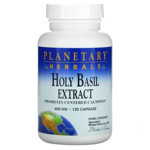 Planetary Herbals, 홀리 바질 추출액, 450 mg, 120 캡슐